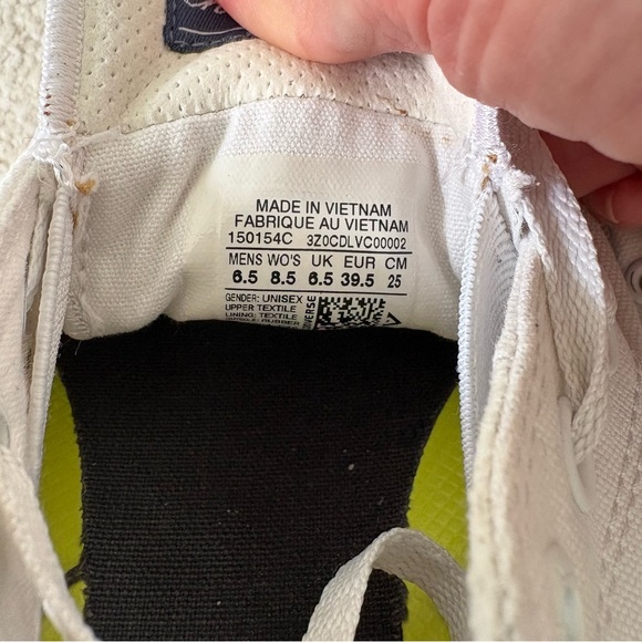 Converse All Star Men-6.5 / Women-8.5 Chuck Taylor II White Canvas Sneakers - Picture 9 of 9